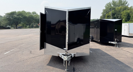 New Lightning 7.5x14 Aluminum Enclosed Trailer - Rear ramp door!
