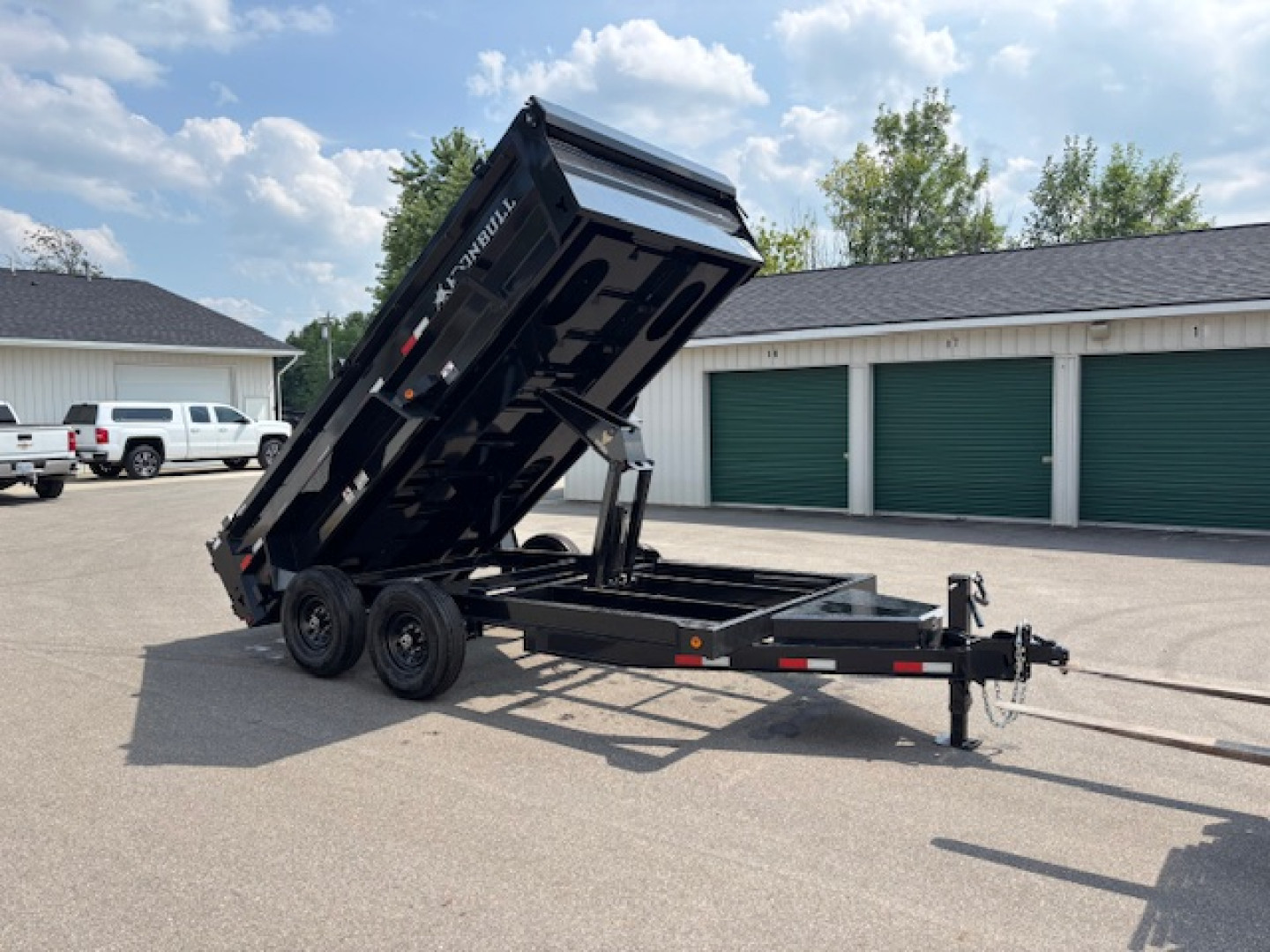 New 2025 Iron Bull 7x14 14k Scissor Lift Dump Trailer