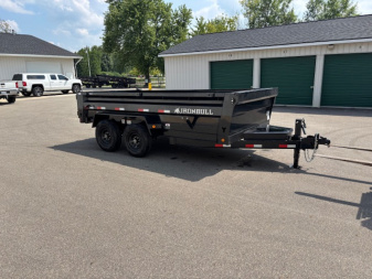 New 2025 Iron Bull 7x14 14k Scissor Lift Dump Trailer