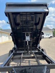 New 2025 Iron Bull 7x14 14k Scissor Lift Dump Trailer
