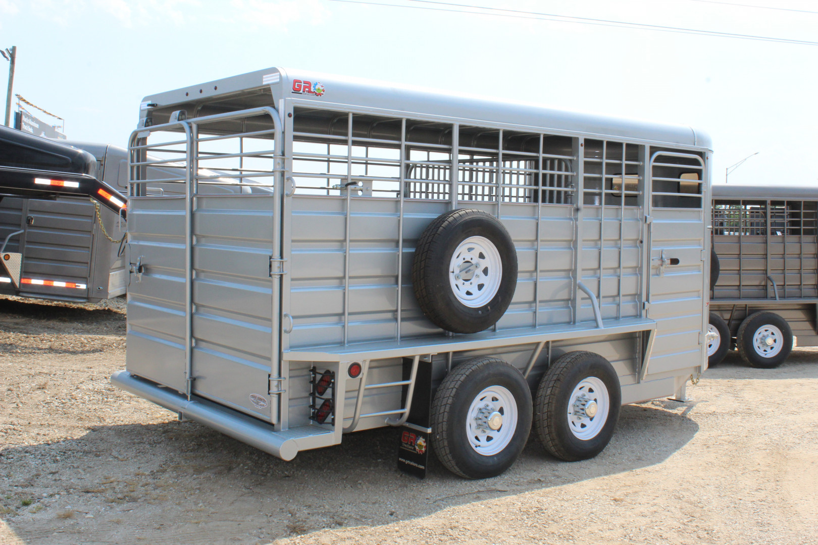 New 2025 GR TRAILERS 6.8' x 16' Bumper Pull Livestock Trailer