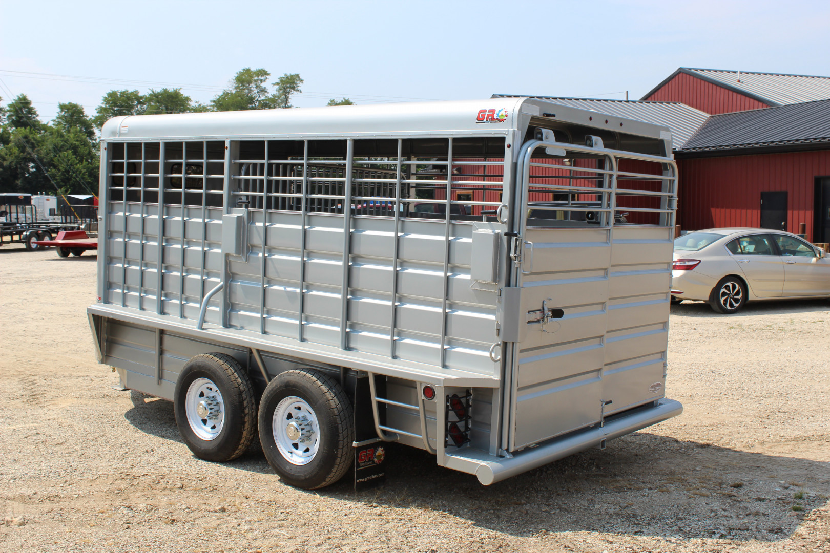 New 2025 GR TRAILERS 6.8' x 16' Bumper Pull Livestock Trailer
