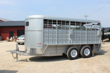 New 2025 GR TRAILERS 6.8' x 16' Bumper Pull Livestock Trailer