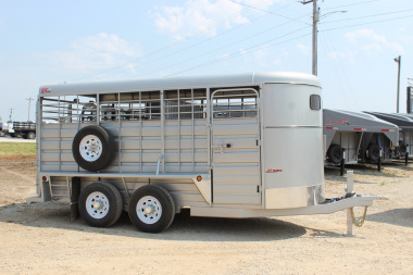 New 2025 GR TRAILERS 6.8' x 16' Bumper Pull Livestock Trailer