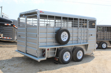 New 2025 GR TRAILERS 6.8' x 16' Bumper Pull Livestock Trailer