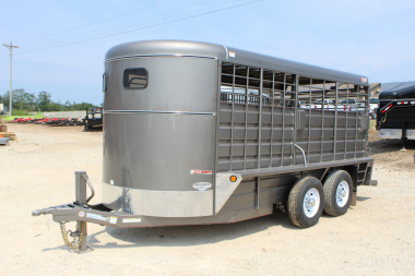New 2025 GR TRAILERS 6.8' x 16' Bumper Pull Livestock Trailer