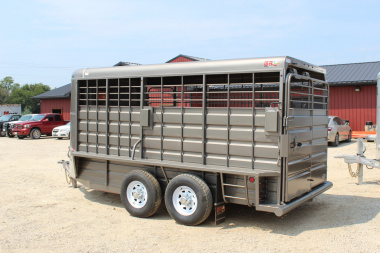New 2025 GR TRAILERS 6.8' x 16' Bumper Pull Livestock Trailer