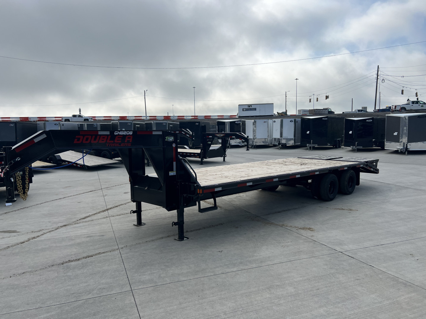 New 2026 Double A 28’ Gooseneck Deckover 23’ plus 5’ x 102” with 2-10K tandem dual axles=25K