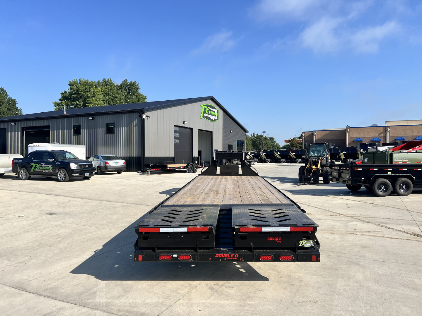 New 2026 Double A 28’ Gooseneck Deckover 23’ plus 5’ x 102” with 2-10K tandem dual axles=25K