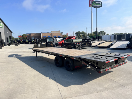 New 2026 Double A 28’ Gooseneck Deckover 23’ plus 5’ x 102” with 2-10K tandem dual axles=25K