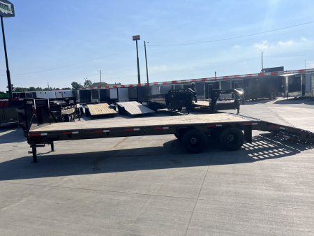 New 2026 Double A 28’ Gooseneck Deckover 23’ plus 5’ x 102” with 2-10K tandem dual axles=25K