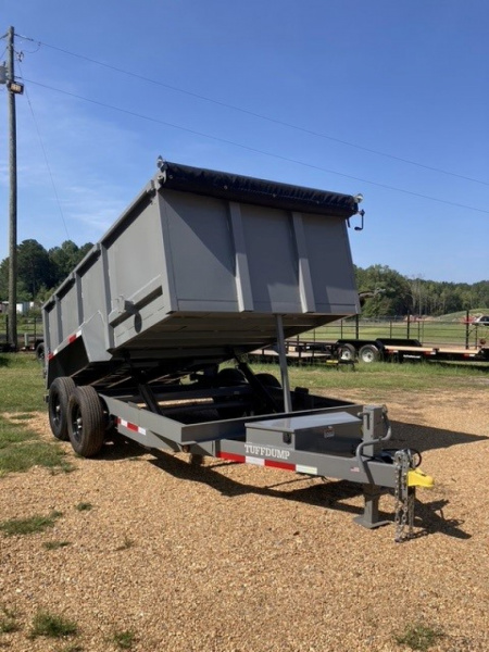 New 2025 TUFFDUMP TD14HS Dump Trailer 7'x14' 4' Sides