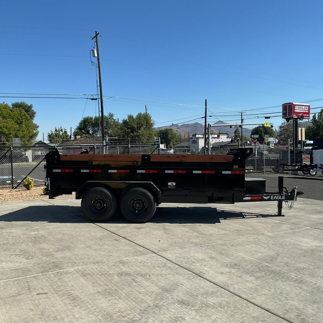 New 2026 Eagle Trailers 7x14 Venture Pro Low Profile Tandem Axle 14K Dump Trailer