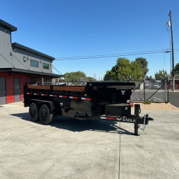 New 2026 Eagle Trailers 7x14 Venture Pro Low Profile Tandem Axle 14K Dump Trailer