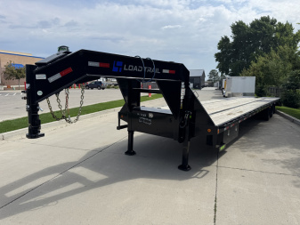 Used LIKE New 2024 Load Trail 40’ Gooseneck Deckover 35’ plus 5’ x 102” with 2-12K tandem dual axles=24K