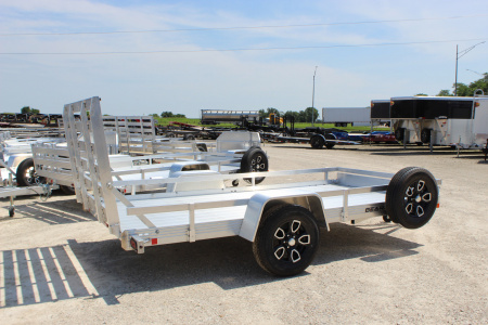 New 2026 Bear Track 76x12 Aluminum Utility Trailer