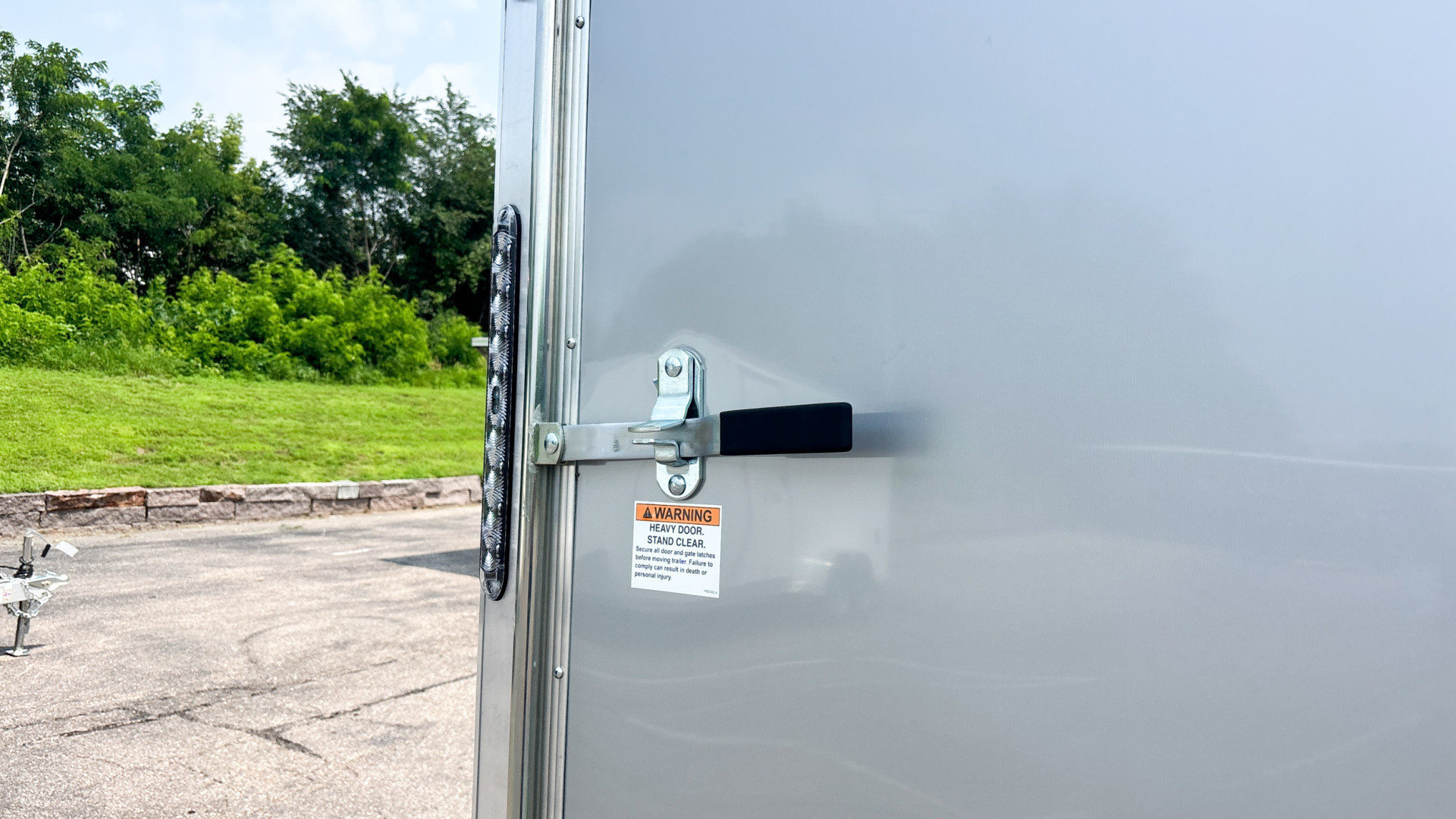 New Lightning 7.5x14 Aluminum Enclosed Trailer - Rear ramp door!