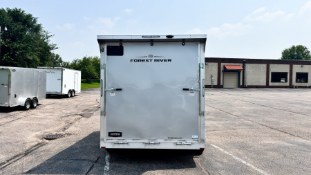 New Lightning 7.5x14 Aluminum Enclosed Trailer - Rear ramp door!