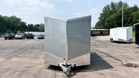 New Lightning 7.5x14 Aluminum Enclosed Trailer - Rear ramp door!