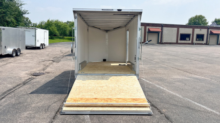 New Lightning 7.5x14 Aluminum Enclosed Trailer - Rear ramp door!