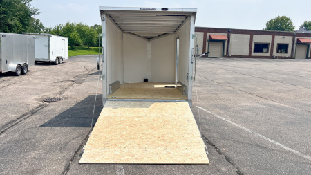 New Lightning 7.5x14 Aluminum Enclosed Trailer - Rear ramp door!