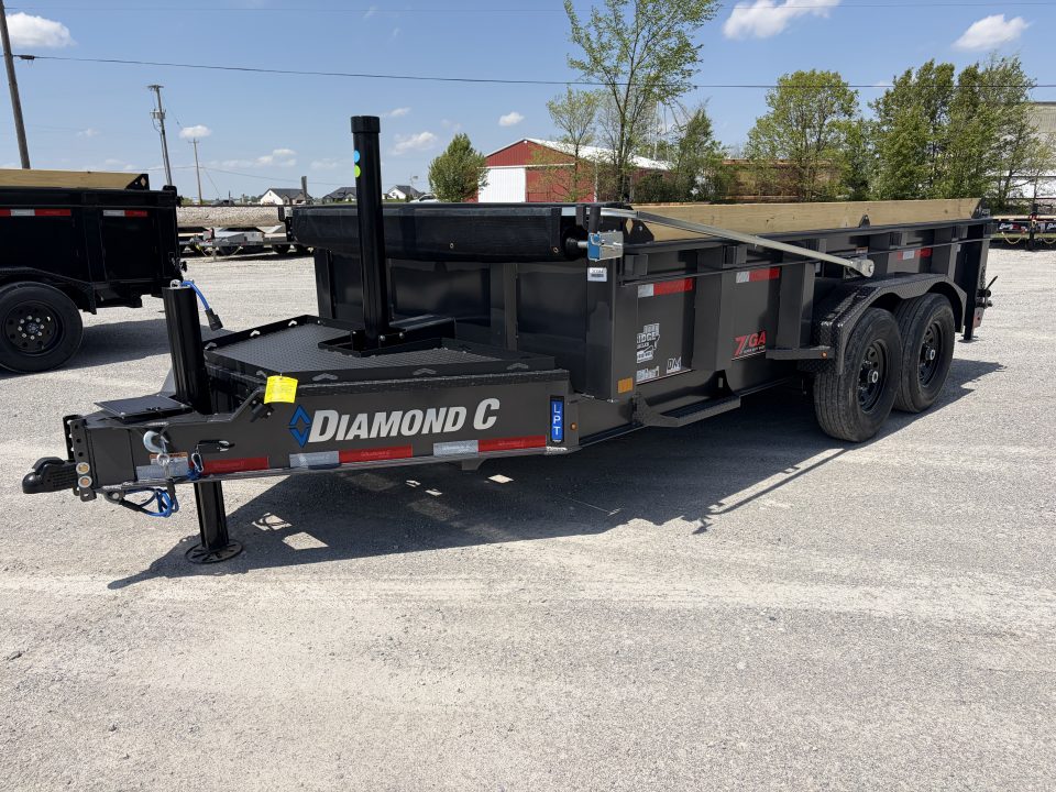New 2026 Diamond C Trailers LPT207L14X82 (82" X 14') 15.5K Telescopic Dump Trailer