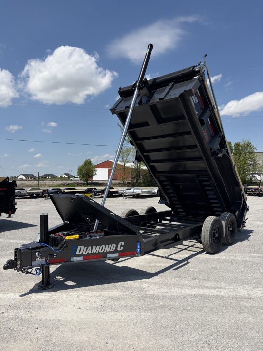 New 2026 Diamond C Trailers LPT207L14X82 (82" X 14') 15.5K Telescopic Dump Trailer