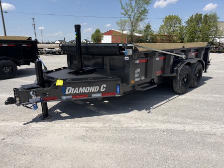 New 2026 Diamond C Trailers LPT207L14X82 (82" X 14') 15.5K Telescopic Dump Trailer