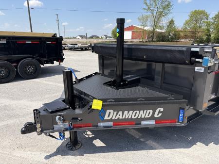 New 2026 Diamond C Trailers LPT207L14X82 (82" X 14') 15.5K Telescopic Dump Trailer