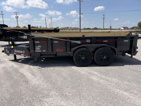New 2026 Diamond C Trailers LPT207L14X82 (82" X 14') 15.5K Telescopic Dump Trailer