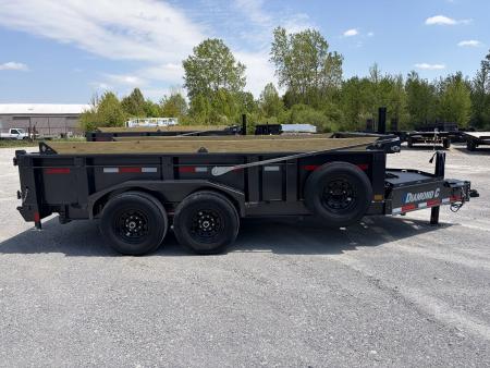 New 2026 Diamond C Trailers LPT207L14X82 (82" X 14') 15.5K Telescopic Dump Trailer
