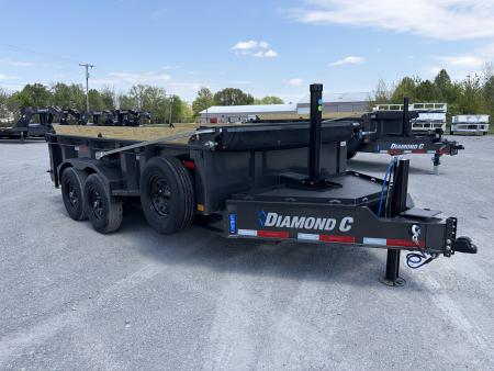 New 2026 Diamond C Trailers LPT207L14X82 (82" X 14') 15.5K Telescopic Dump Trailer