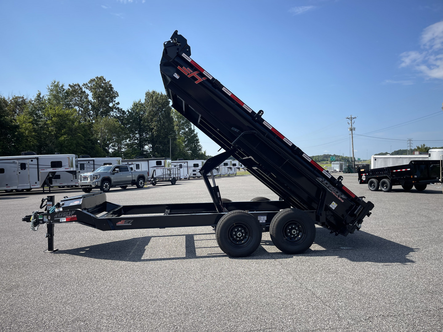 New 2025 Horizon Trailers EZ7 16'X83" BP Dump Trailer