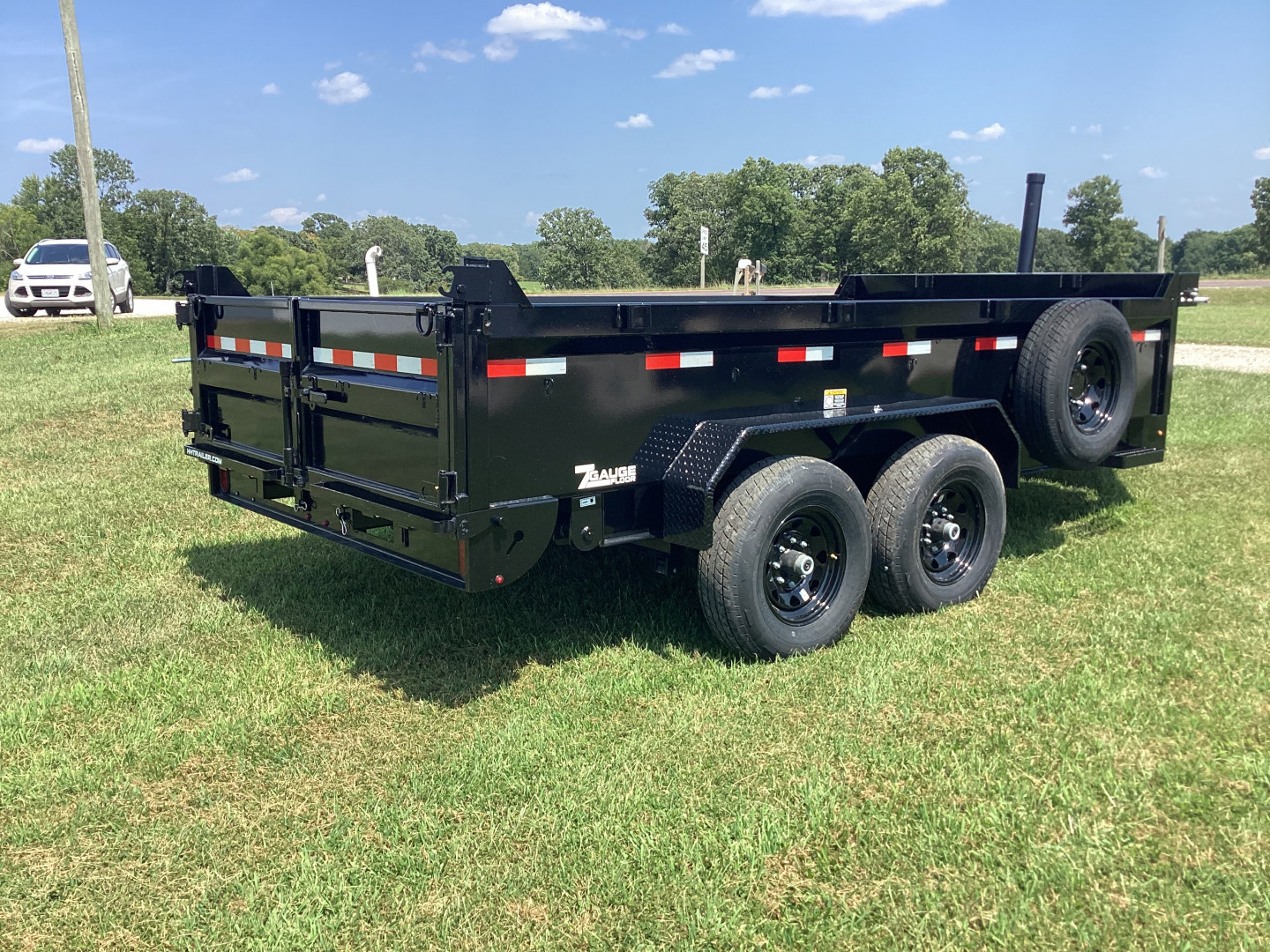 New 2025 H&H Trailers 83x14 I-Beam Telescopic Dump Trailer, 14K