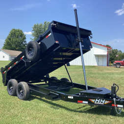 New 2025 H&H Trailers 83x14 I-Beam Telescopic Dump Trailer, 14K