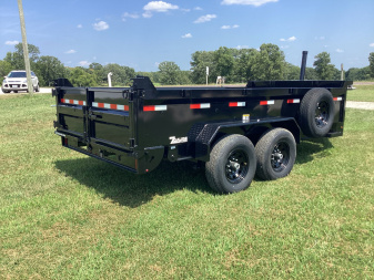 New 2025 H&H Trailers 83x14 I-Beam Telescopic Dump Trailer, 14K