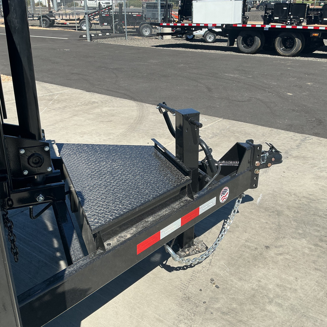 New 2025 Sure-Trac 7X14 14K Low Profile Dump Trailer Black