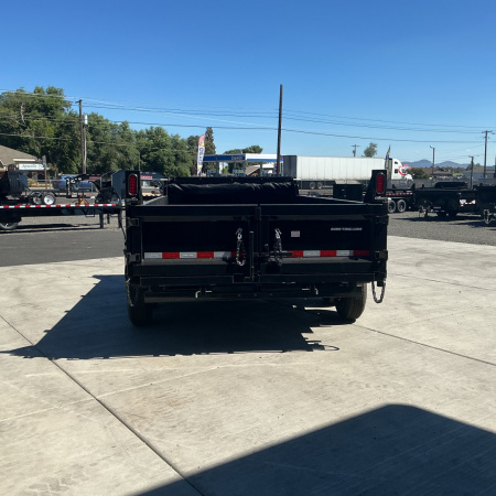 New 2025 Sure-Trac 7X14 14K Low Profile Dump Trailer Black