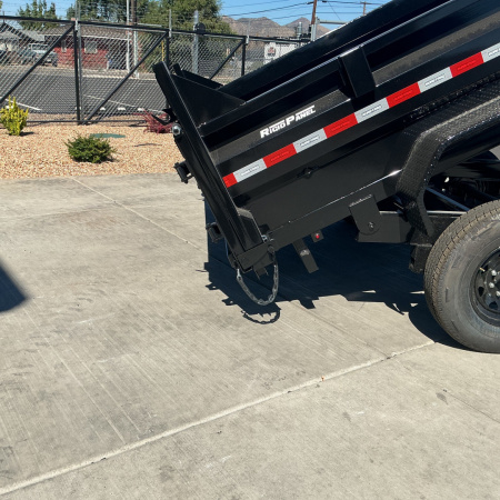 New 2025 Sure-Trac 7X14 14K Low Profile Dump Trailer Black
