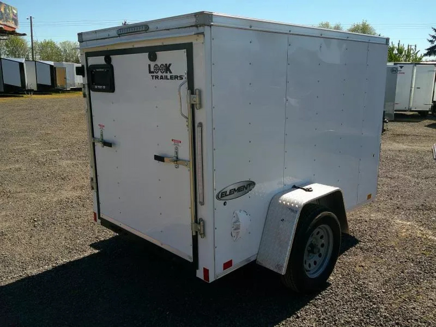 New 5x8 Single Axle 3K Enclosed Cargo Trailer