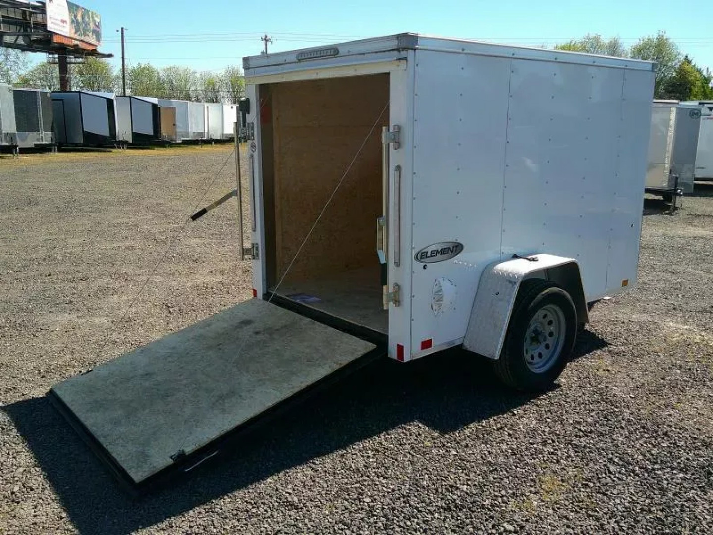 New 5x8 Single Axle 3K Enclosed Cargo Trailer