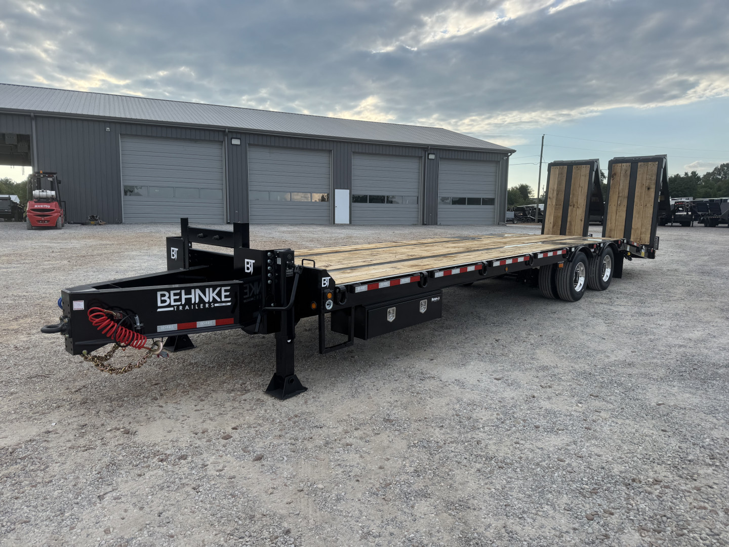 New 2026 Behnke 102"x31' 20 TON Pintle Hitch Tag Trailer *PAVER RAMPS*