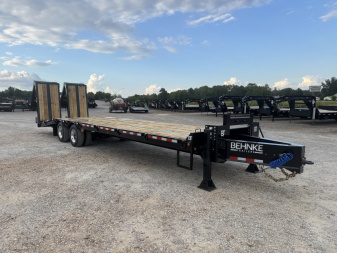 New 2026 Behnke 102 x31' 20 TON Pintle Hitch Tag Trailer *PAVER RAMPS*