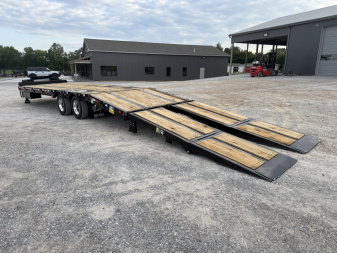 New 2026 Behnke 102"x31' 20 TON Pintle Hitch Tag Trailer *PAVER RAMPS*