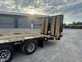 New 2026 Behnke 102"x31' 20 TON Pintle Hitch Tag Trailer *PAVER RAMPS*