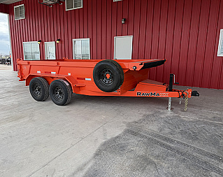 New 2026 RawMaxx 77X12 10K MDX DUMP Dump Trailer