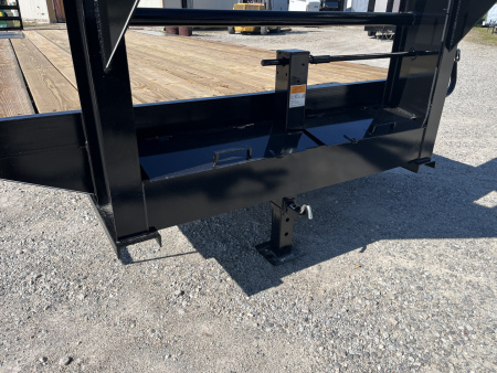 New 2026 Quality Trailers 102X24 Deckover Trailer Gooseneck 4' Pop Up Dovetail 17K GVWR