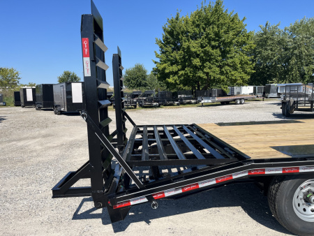 New 2026 Quality Trailers 102X24 Deckover Trailer Gooseneck 4' Pop Up Dovetail 17K GVWR
