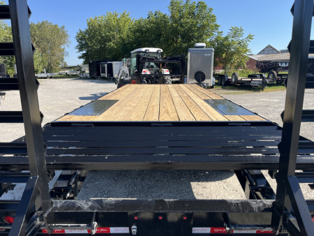 New 2026 Quality Trailers 102X24 Deckover Trailer Gooseneck 4' Pop Up Dovetail 17K GVWR