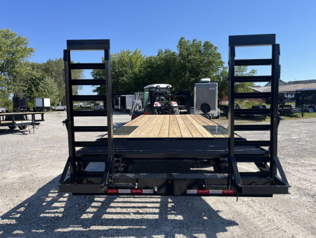 New 2026 Quality Trailers 102X24 Deckover Trailer Gooseneck 4' Pop Up Dovetail 17K GVWR